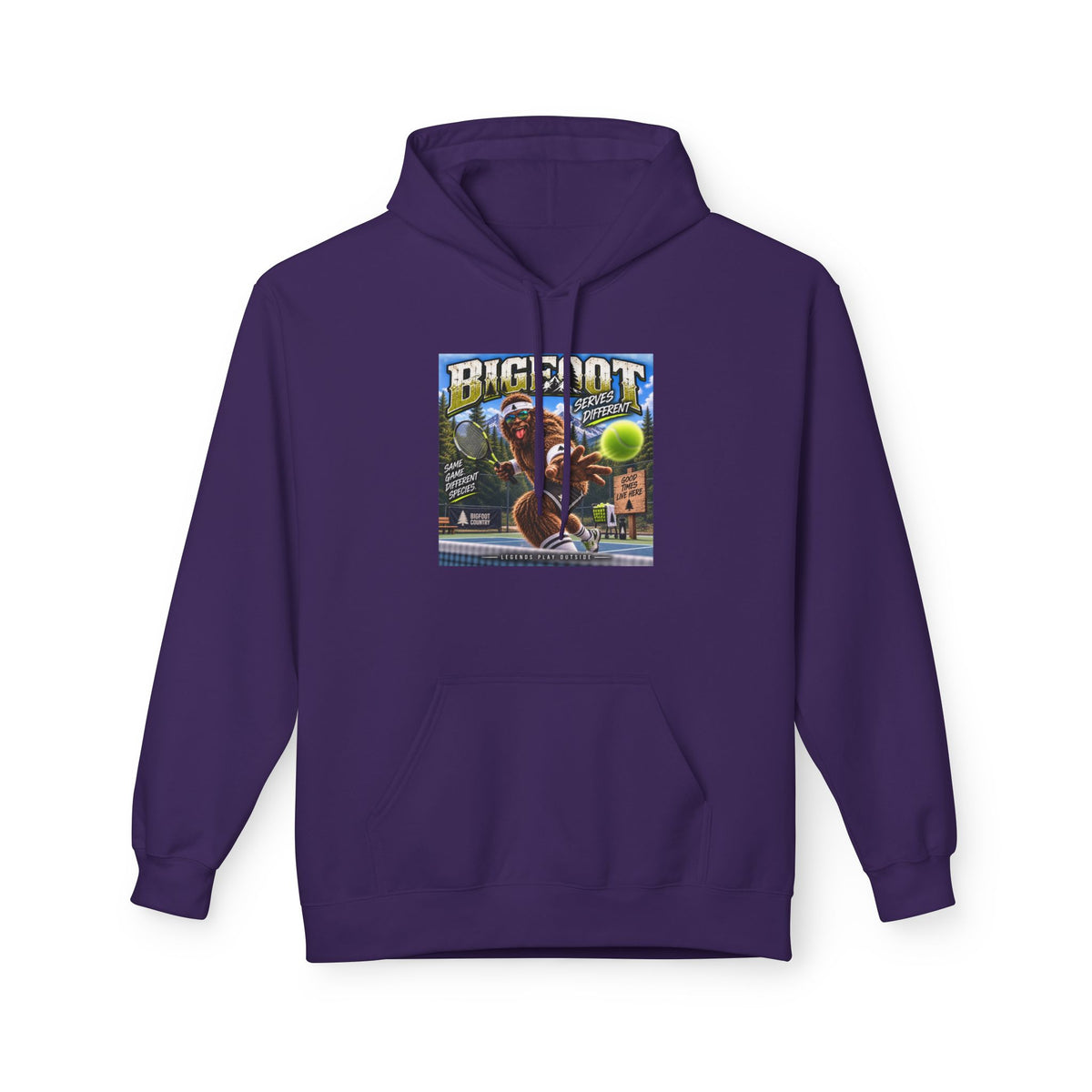 Bigfoot Retro Poster Hoodie | Sasquatch Vintage Cryptid Design
