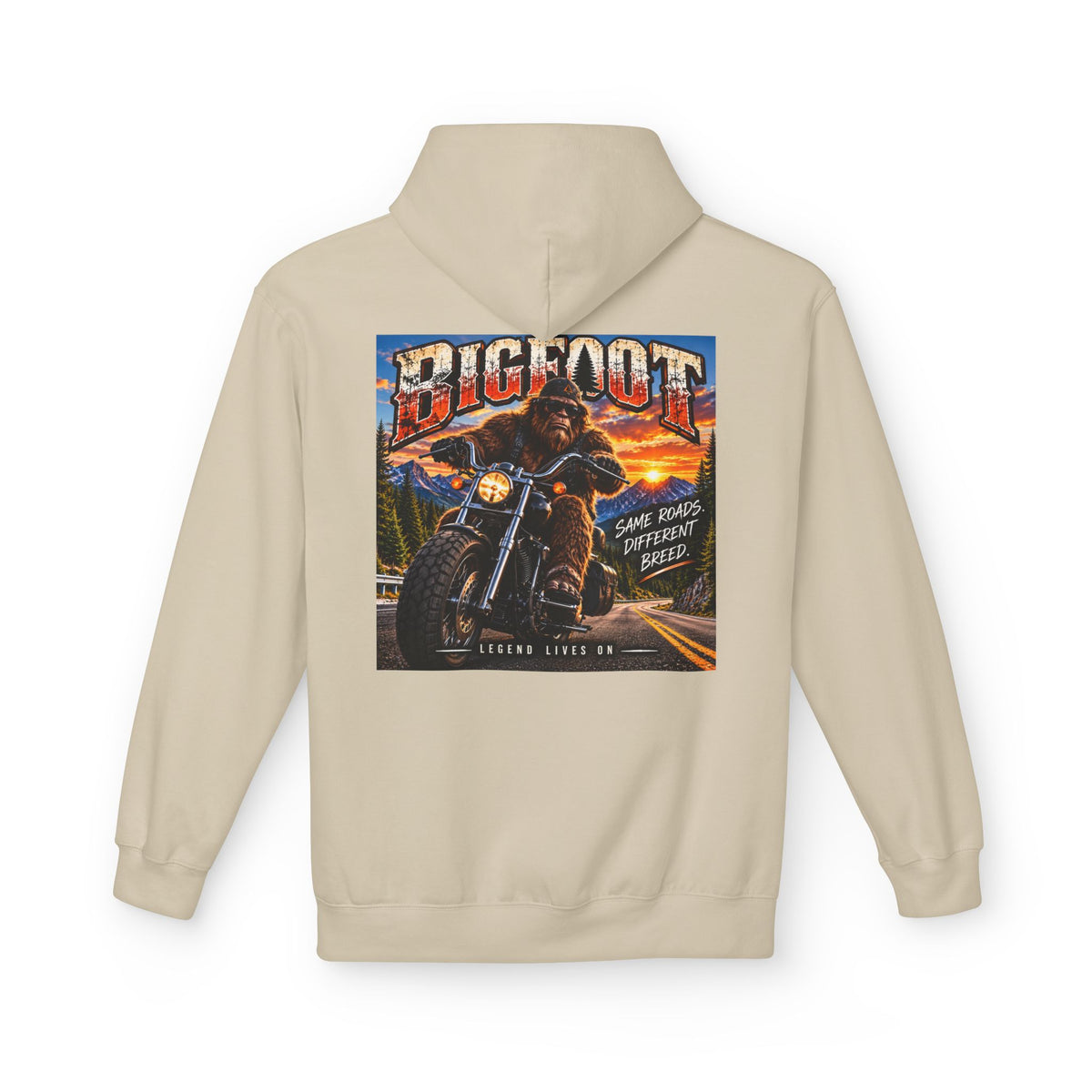 Back Print - Bigfoot Monster Truck Vintage Poster Hoodie | Off-Road Racing Graphic
