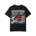 Back Print -  Bigfoot Kayaking Tee | Sasquatch Paddles Different, River Rapids Graphic Shirt