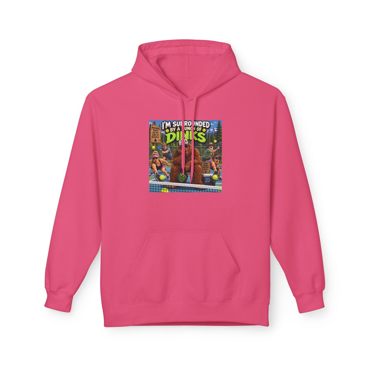 I'm Surrounded by Dinos Hoodie | Retro Cartoon Dinosaur Illustration