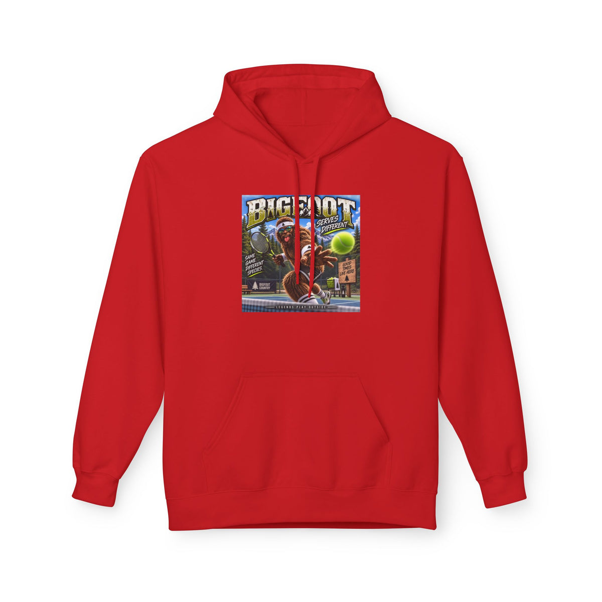 Bigfoot Retro Poster Hoodie | Sasquatch Vintage Cryptid Design