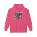 Bigfoot River Adventure Hoodie | Sasquatch Retro Poster Design