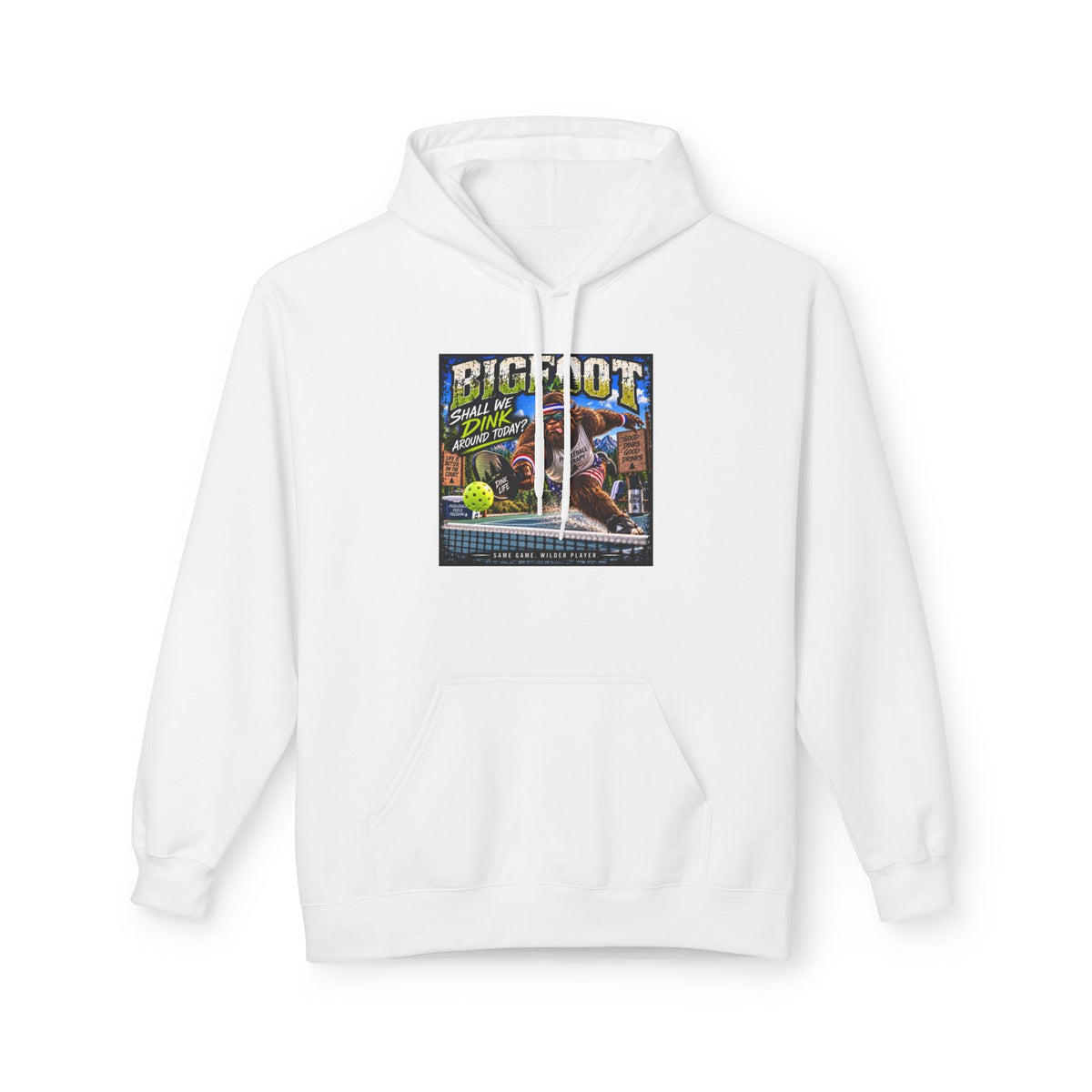 Bigfoot Comic Cover Hoodie | Sasquatch Retro Illustration