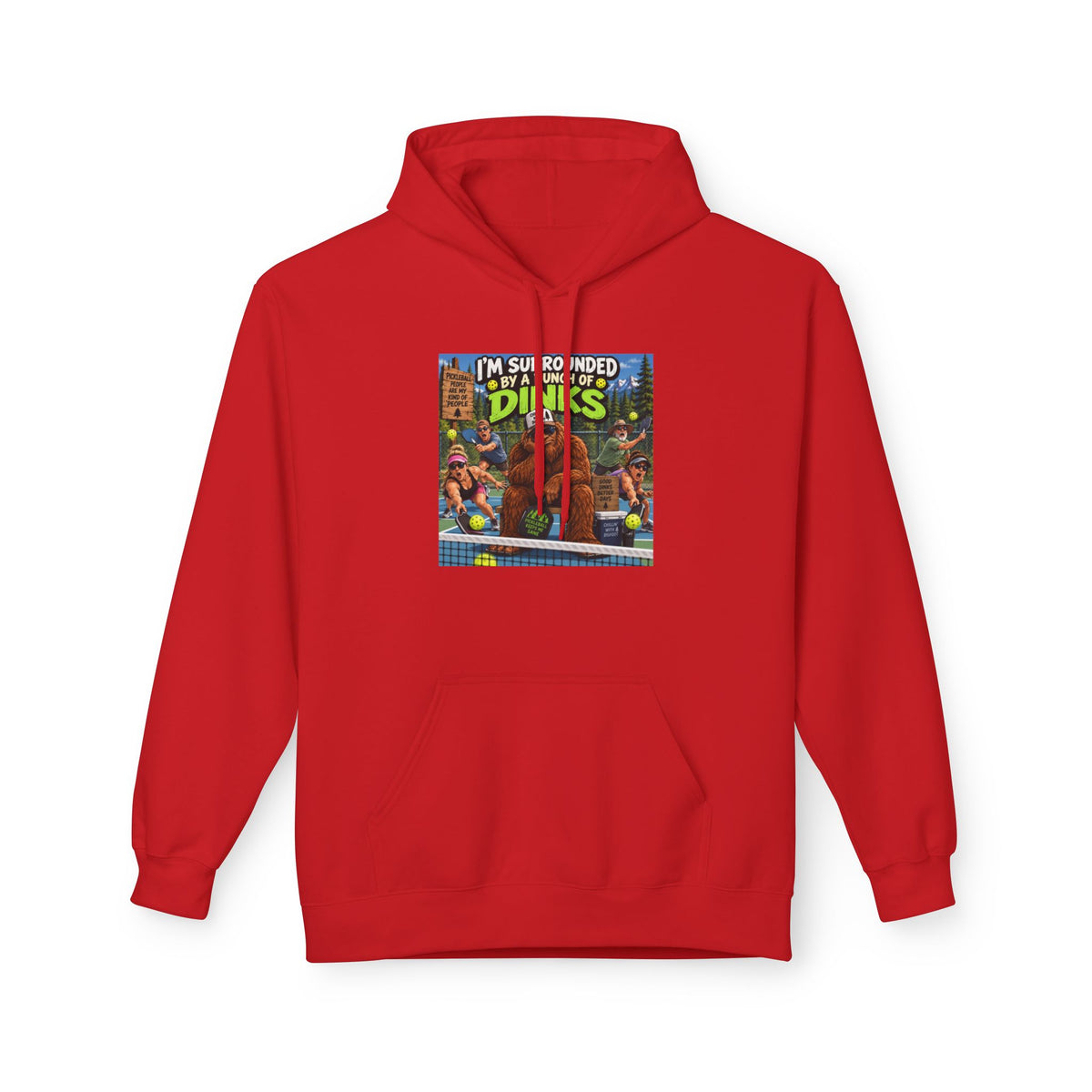 I'm Surrounded by Dinos Hoodie | Retro Cartoon Dinosaur Illustration