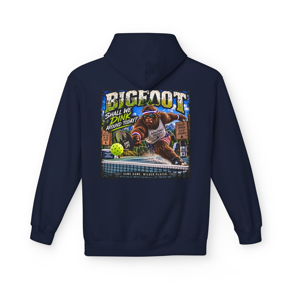 Back Print -  Bigfoot Comic Cover Hoodie | Sasquatch Retro Illustration