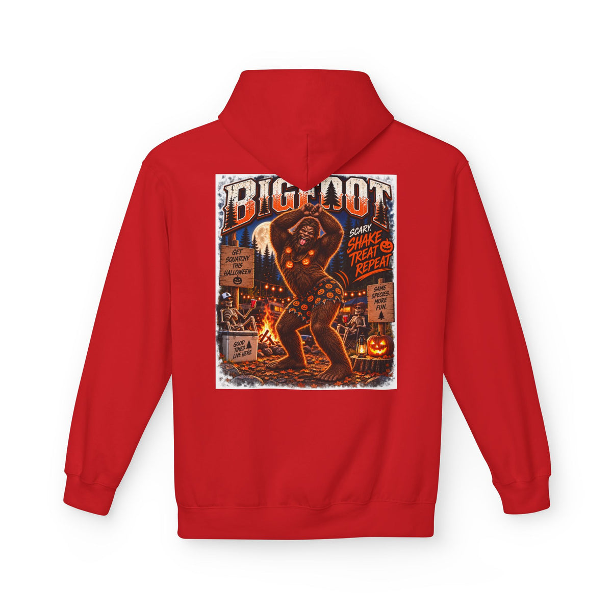 Back Print - Vintage Horror Movie Collage Hoodie | Retro B-Movie Poster Design