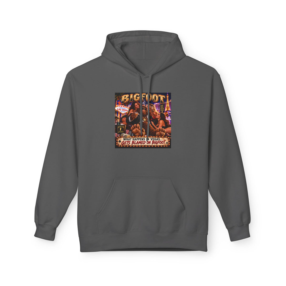 Bigfoot Sasquatch Night Out Hoodie | Vintage Cryptid Campfire Design