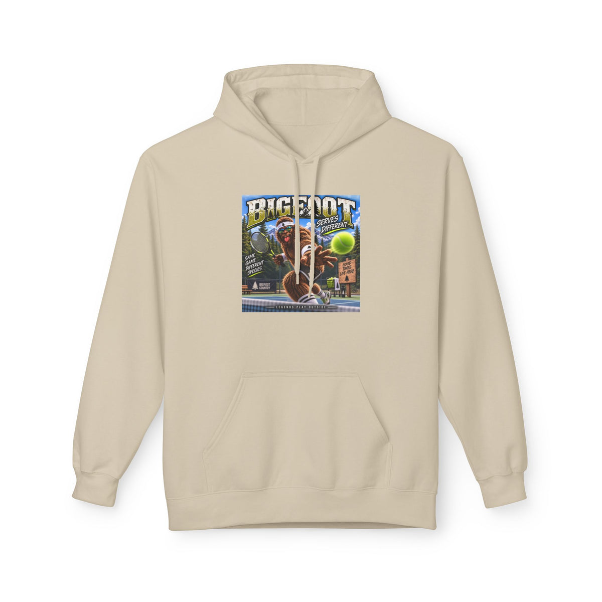 Bigfoot Retro Poster Hoodie | Sasquatch Vintage Cryptid Design