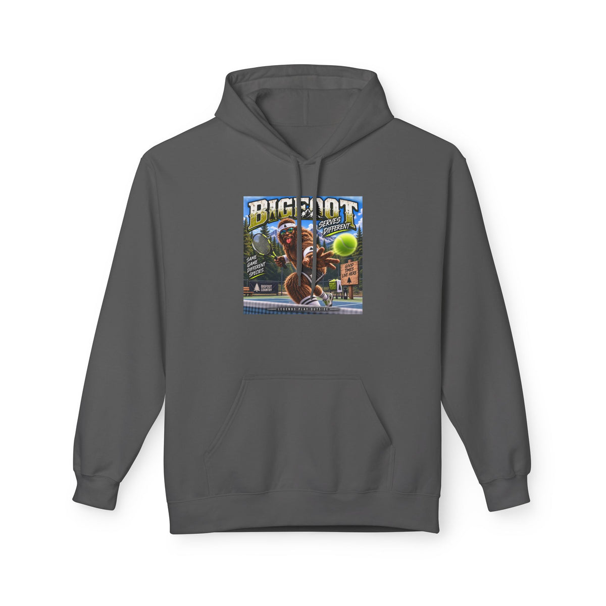 Bigfoot Retro Poster Hoodie | Sasquatch Vintage Cryptid Design