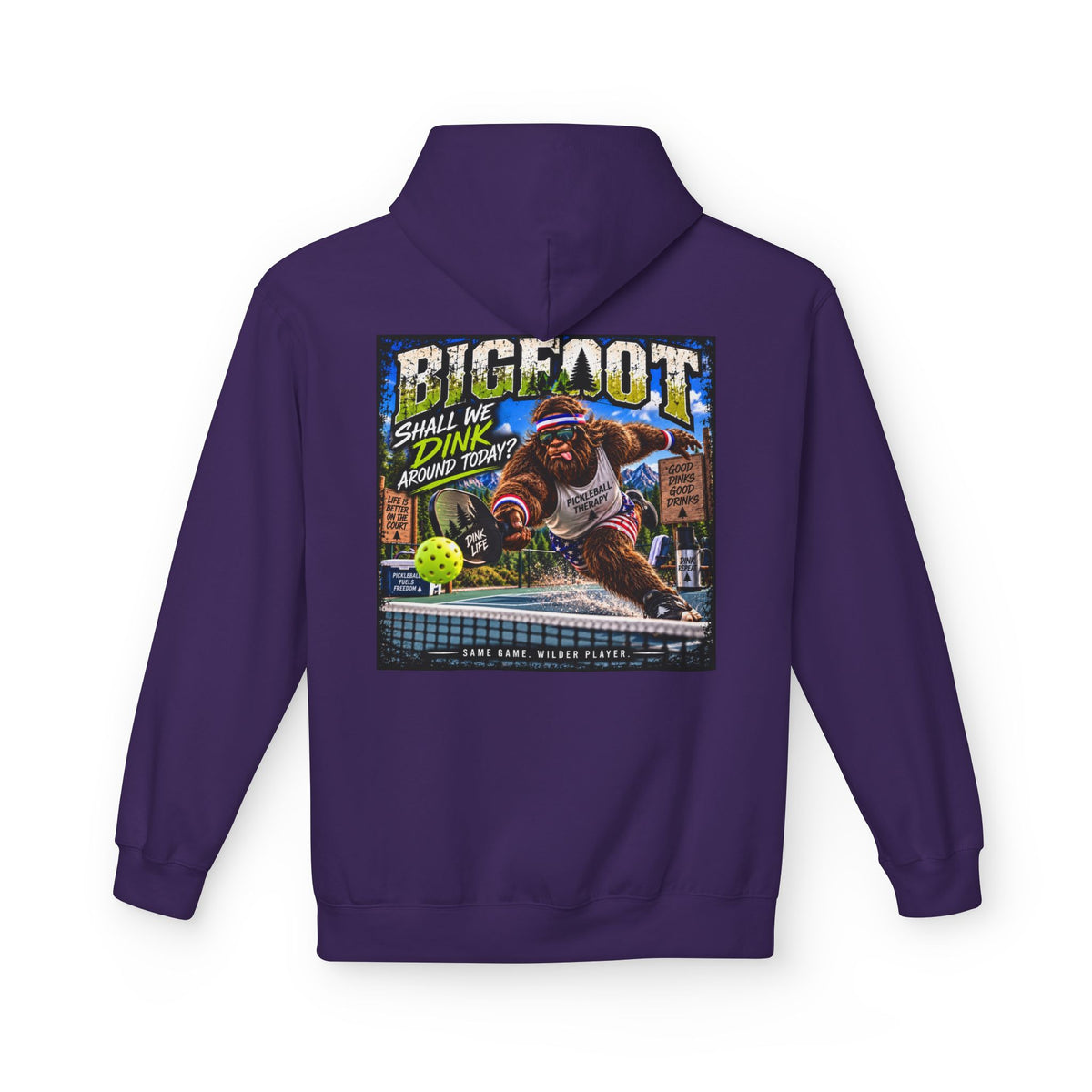 Back Print -  Bigfoot Comic Cover Hoodie | Sasquatch Retro Illustration