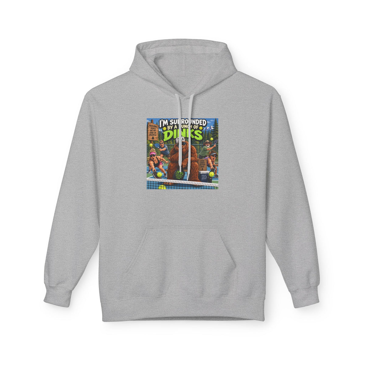 I'm Surrounded by Dinos Hoodie | Retro Cartoon Dinosaur Illustration