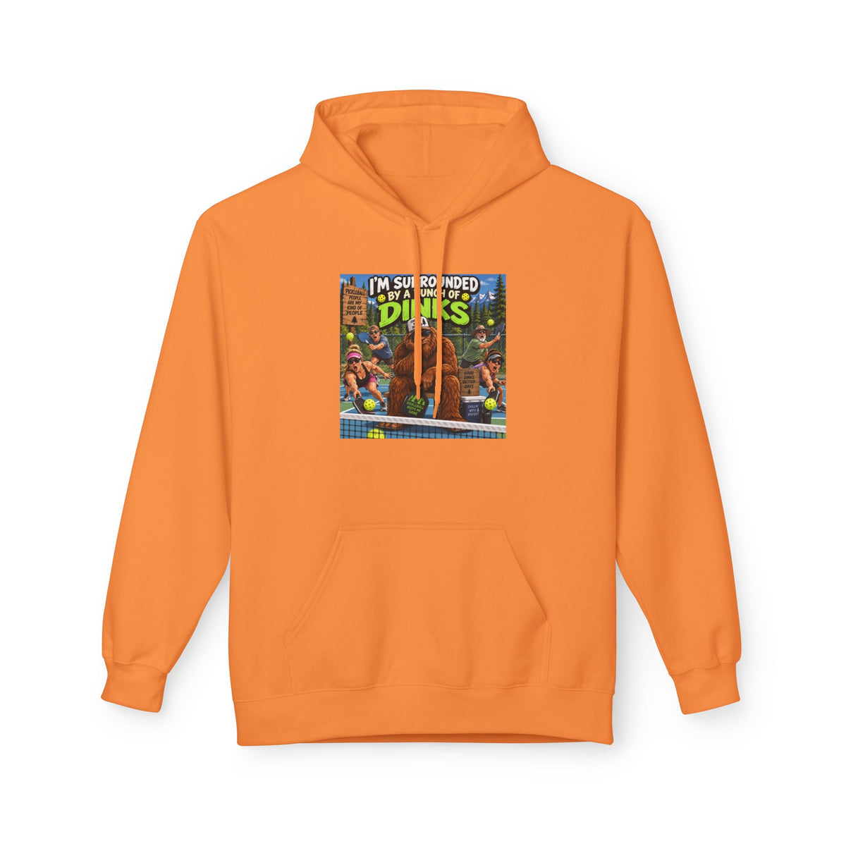 I'm Surrounded by Dinos Hoodie | Retro Cartoon Dinosaur Illustration