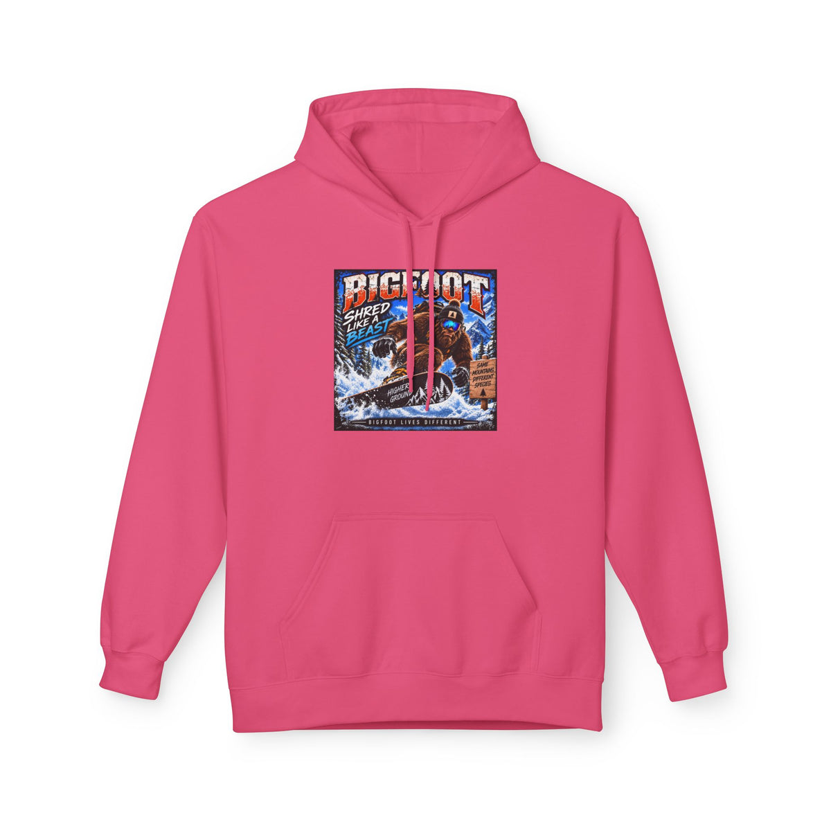 Bigfoot Sasquatch Graphic Hoodie | Mountain Forest Cryptid Design