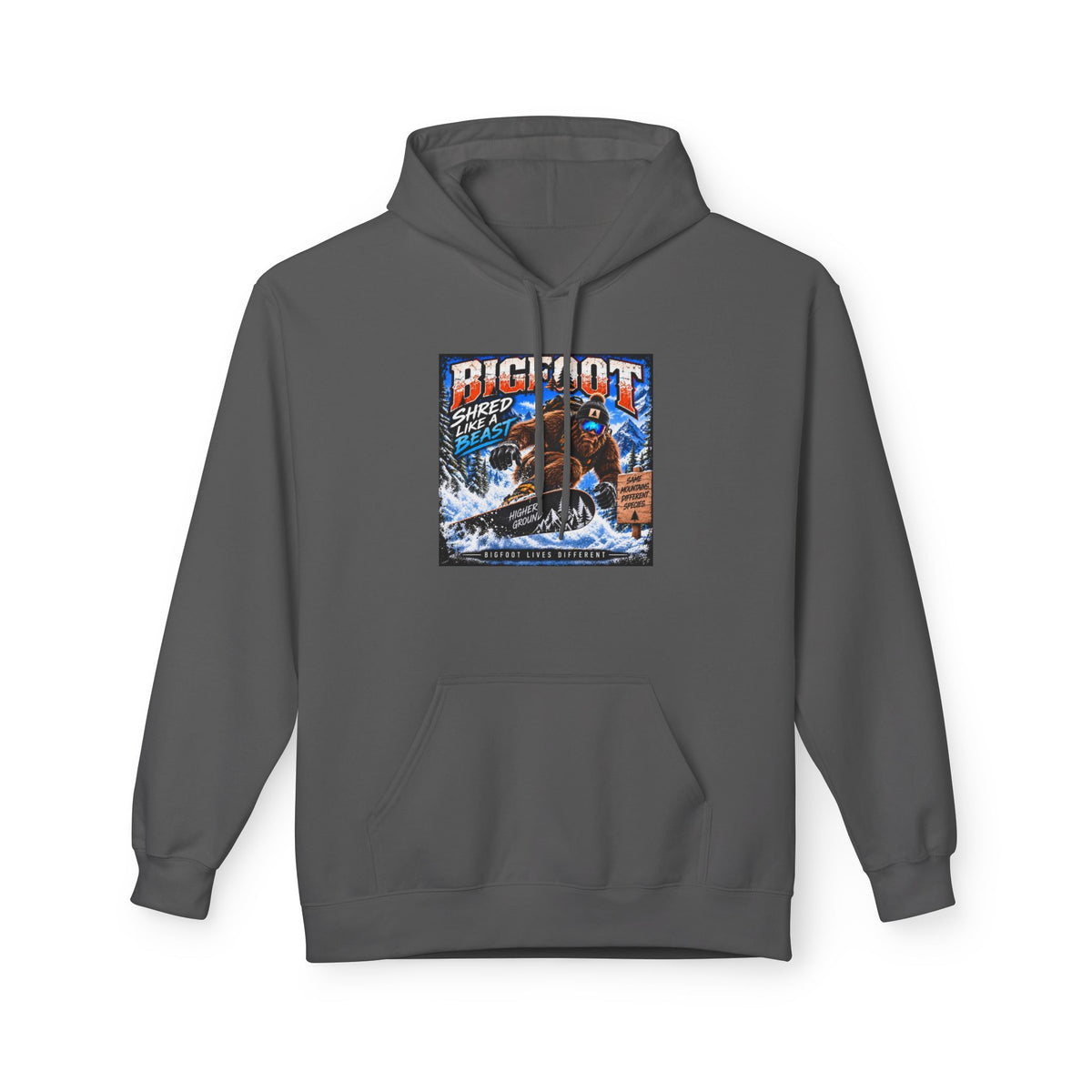 Bigfoot Sasquatch Graphic Hoodie | Mountain Forest Cryptid Design