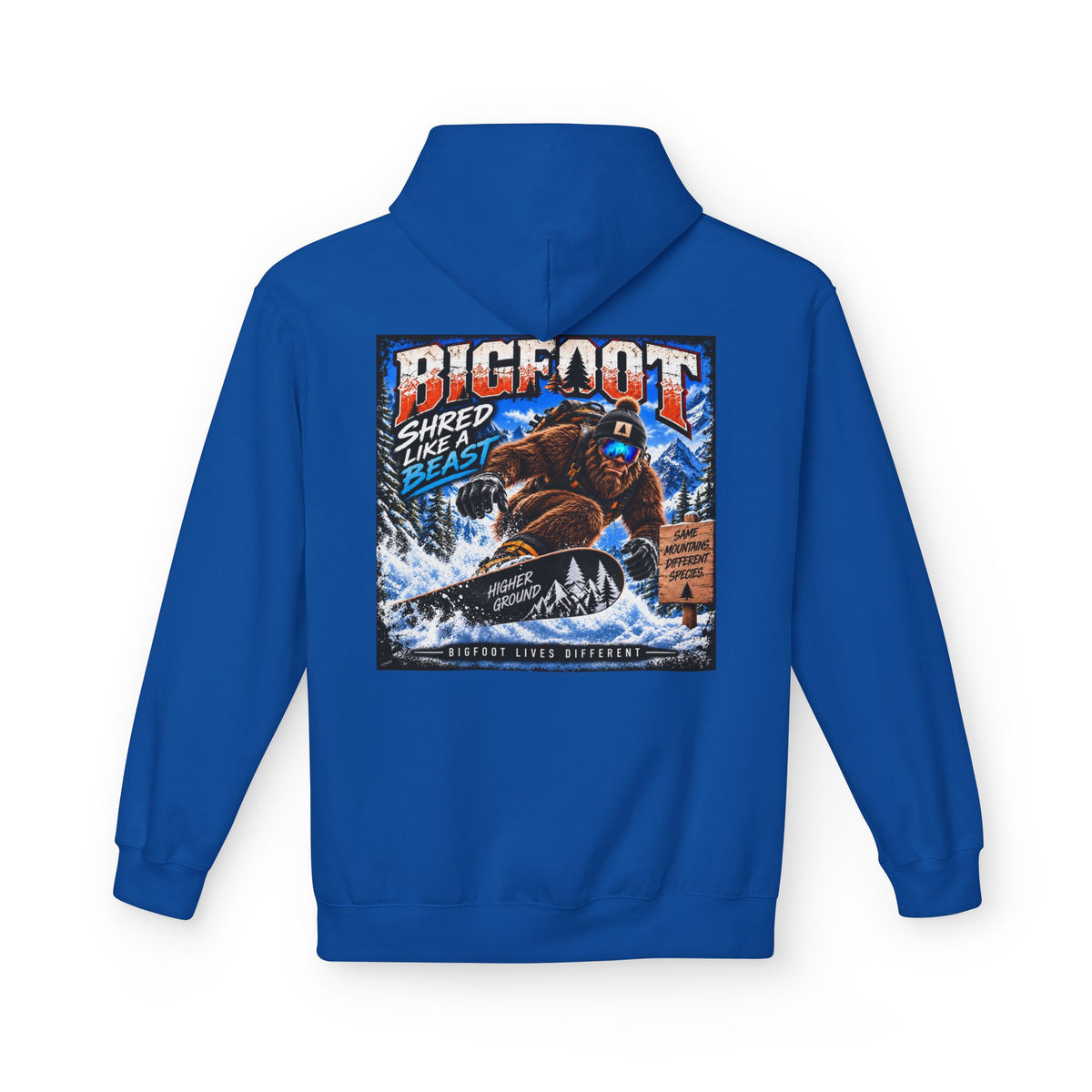 Back Print -  Bigfoot Sasquatch Graphic Hoodie | Mountain Forest Cryptid Design