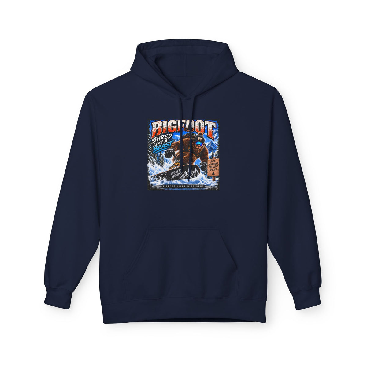 Bigfoot Sasquatch Graphic Hoodie | Mountain Forest Cryptid Design