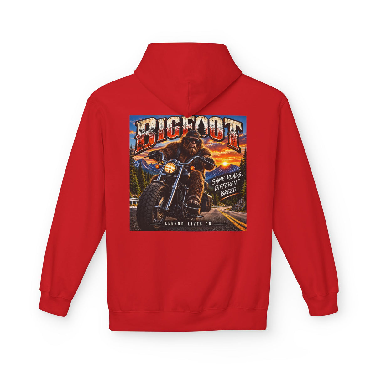 Back Print - Bigfoot Monster Truck Vintage Poster Hoodie | Off-Road Racing Graphic