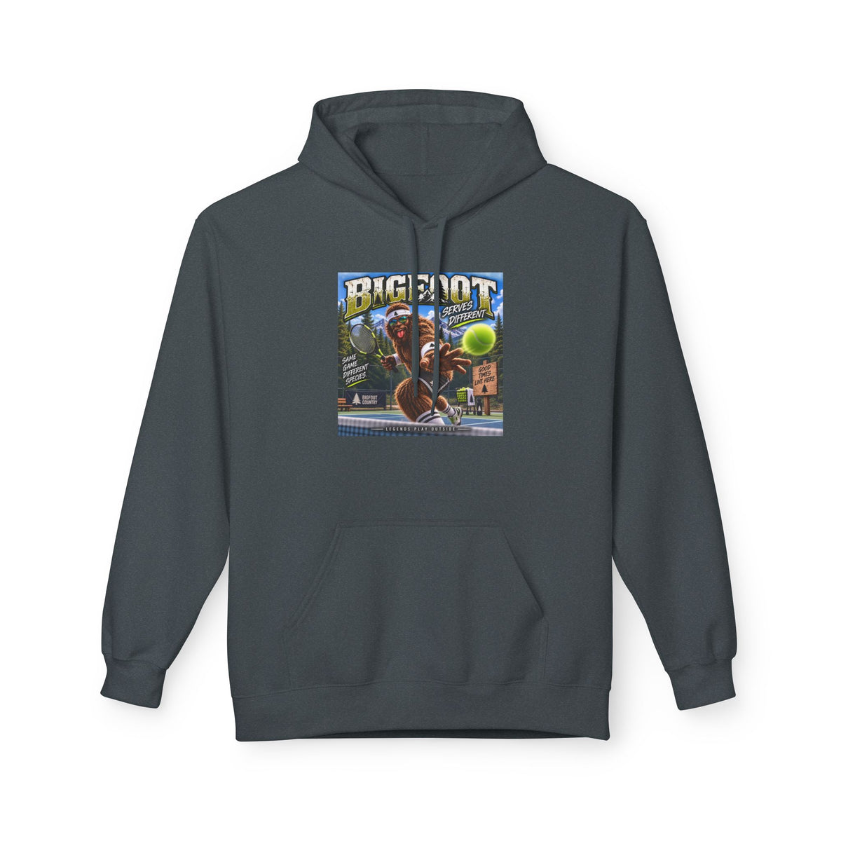 Bigfoot Retro Poster Hoodie | Sasquatch Vintage Cryptid Design