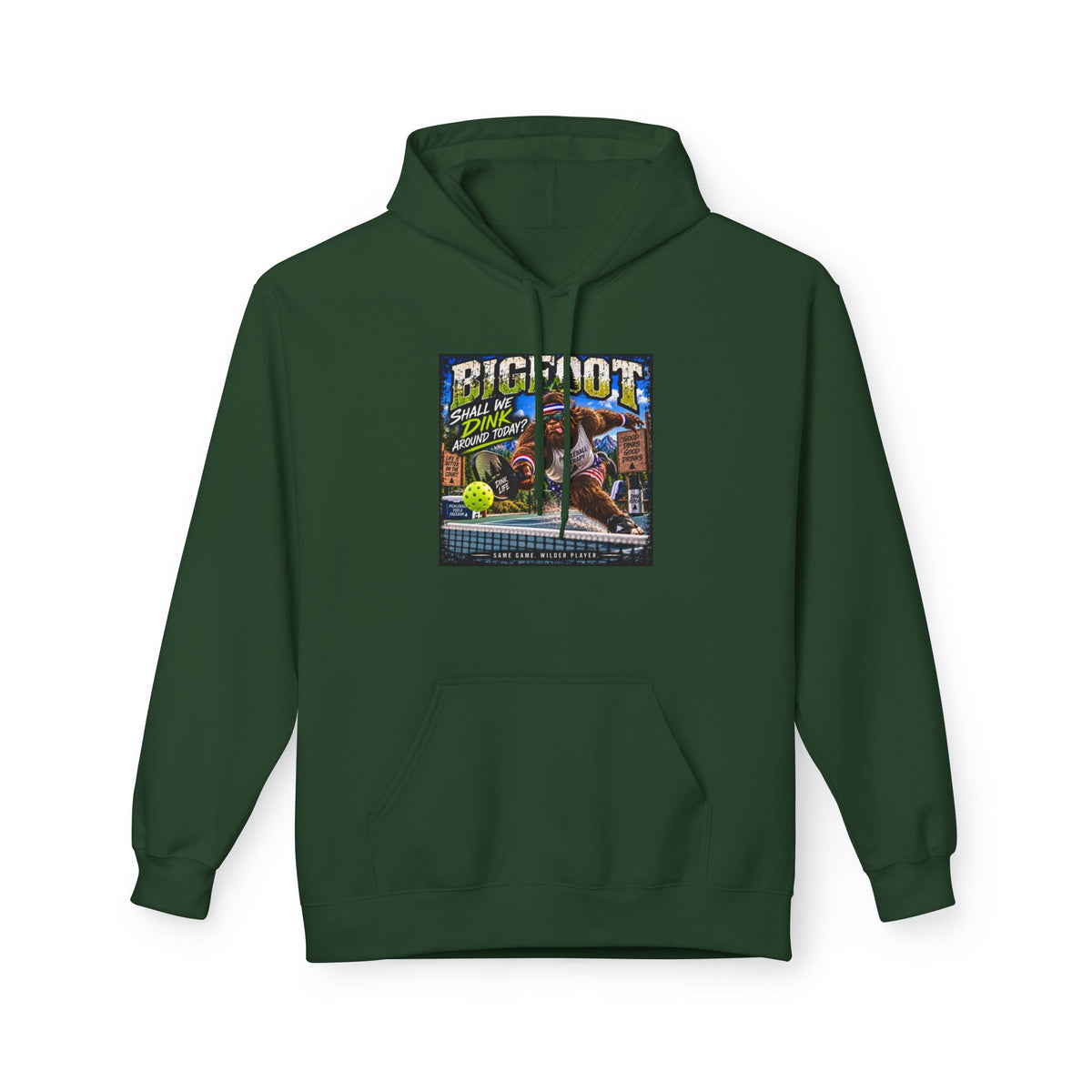 Bigfoot Comic Cover Hoodie | Sasquatch Retro Illustration