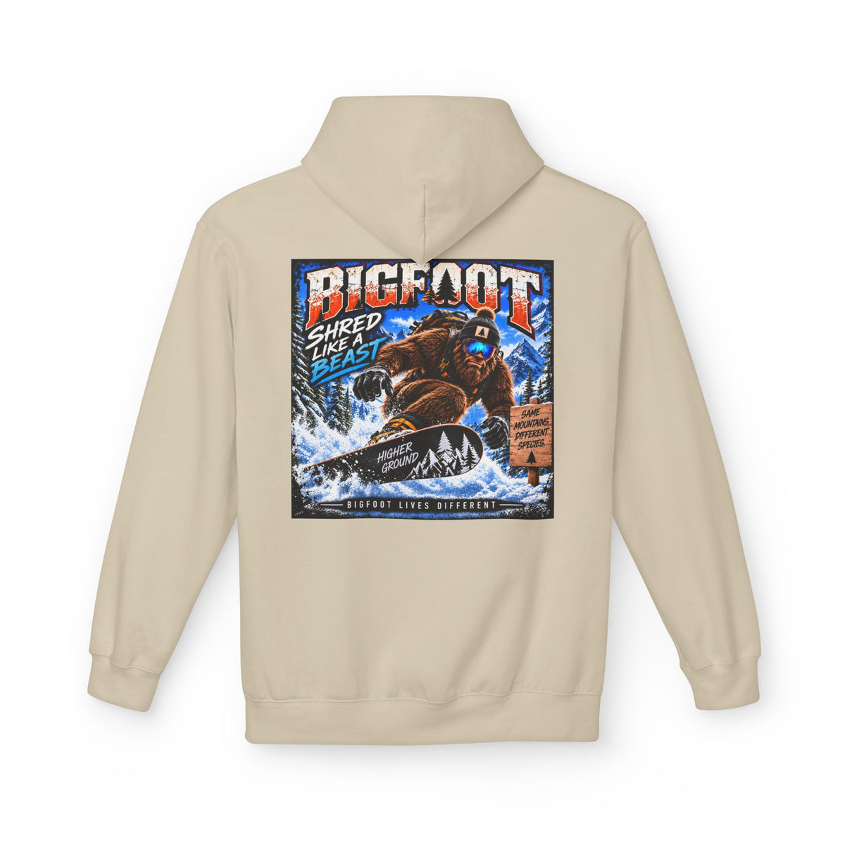 Back Print -  Bigfoot Sasquatch Graphic Hoodie | Mountain Forest Cryptid Design
