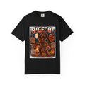 Bigfoot Halloween Dance Illustration T-Shirt | Spooky Campfire Sasquatch Tee