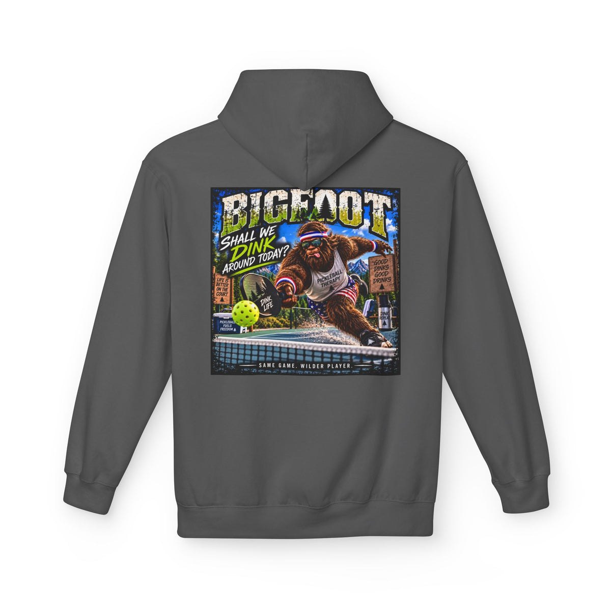 Back Print -  Bigfoot Comic Cover Hoodie | Sasquatch Retro Illustration