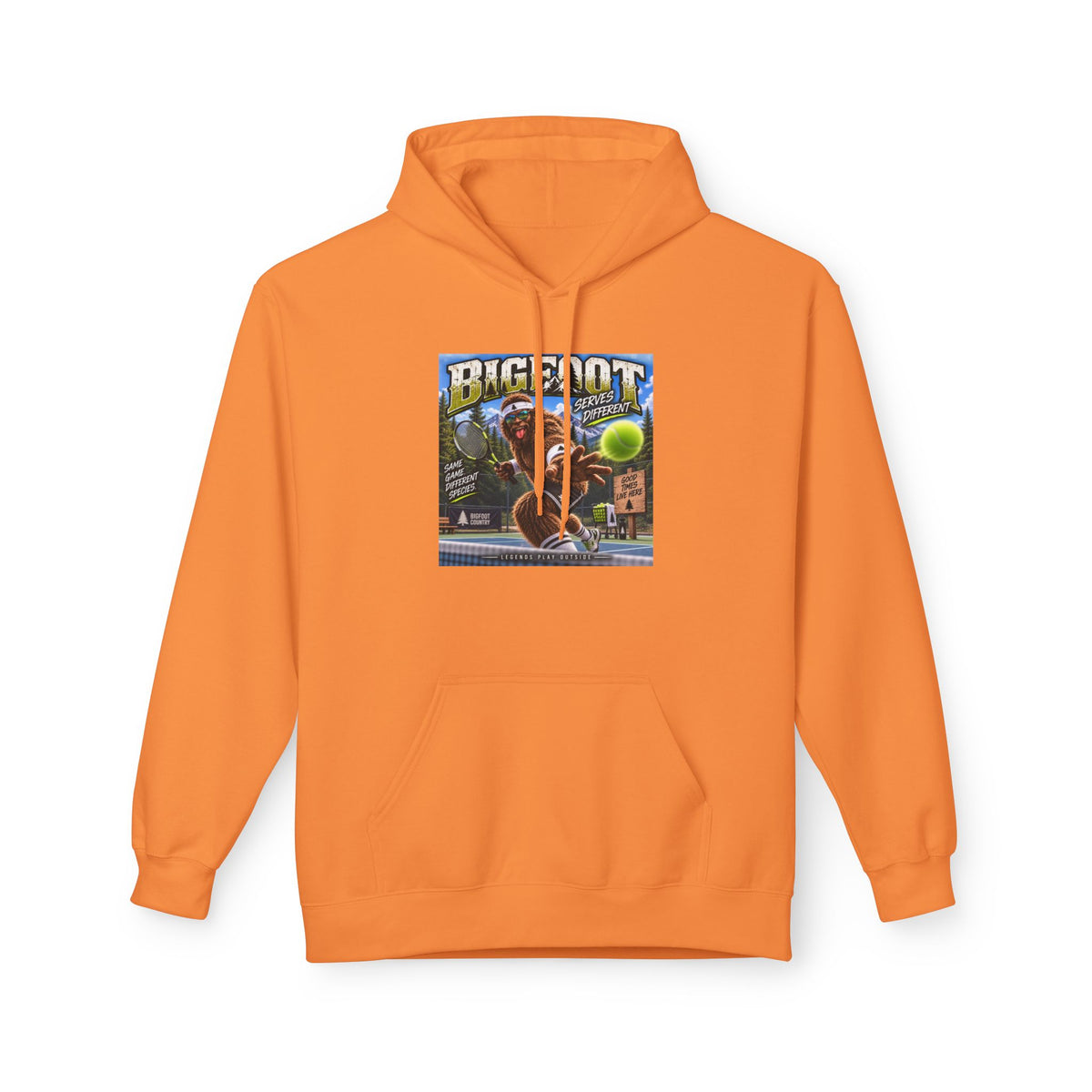 Bigfoot Retro Poster Hoodie | Sasquatch Vintage Cryptid Design