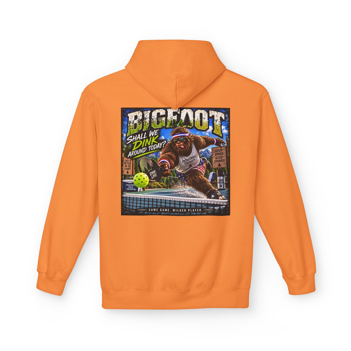 Back Print -  Bigfoot Comic Cover Hoodie | Sasquatch Retro Illustration
