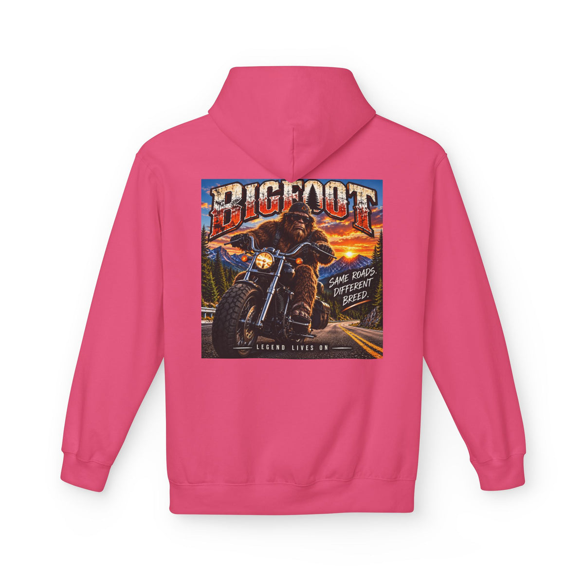 Back Print - Bigfoot Monster Truck Vintage Poster Hoodie | Off-Road Racing Graphic