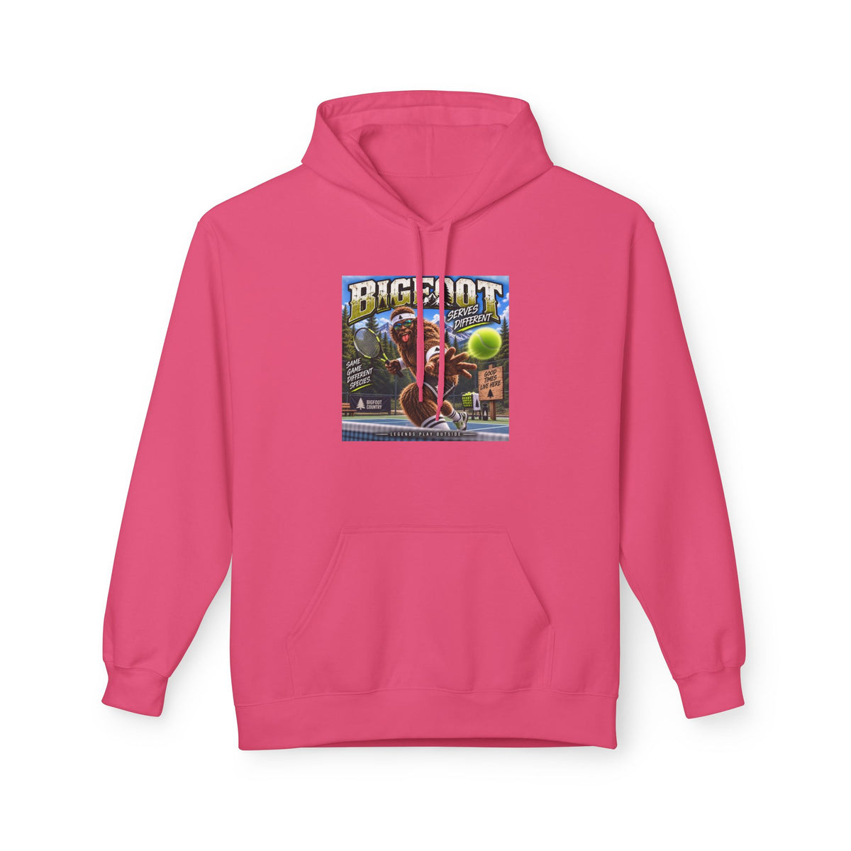 Bigfoot Retro Poster Hoodie | Sasquatch Vintage Cryptid Design