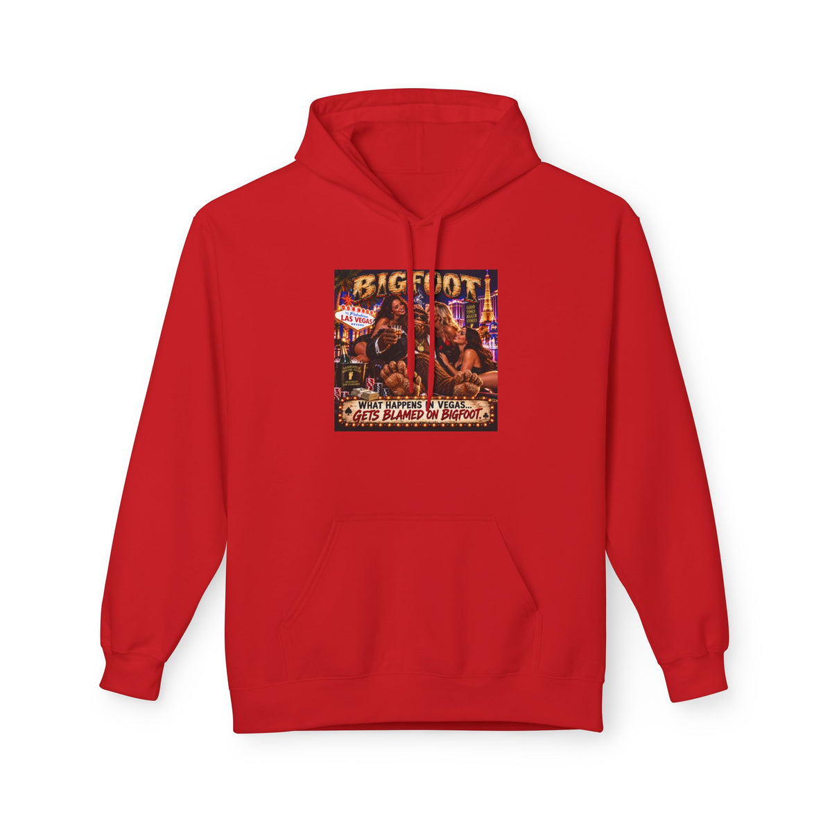 Bigfoot Sasquatch Night Out Hoodie | Vintage Cryptid Campfire Design