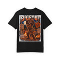 Back Print- Bigfoot Halloween Dance Illustration T-Shirt | Spooky Campfire Sasquatch Tee