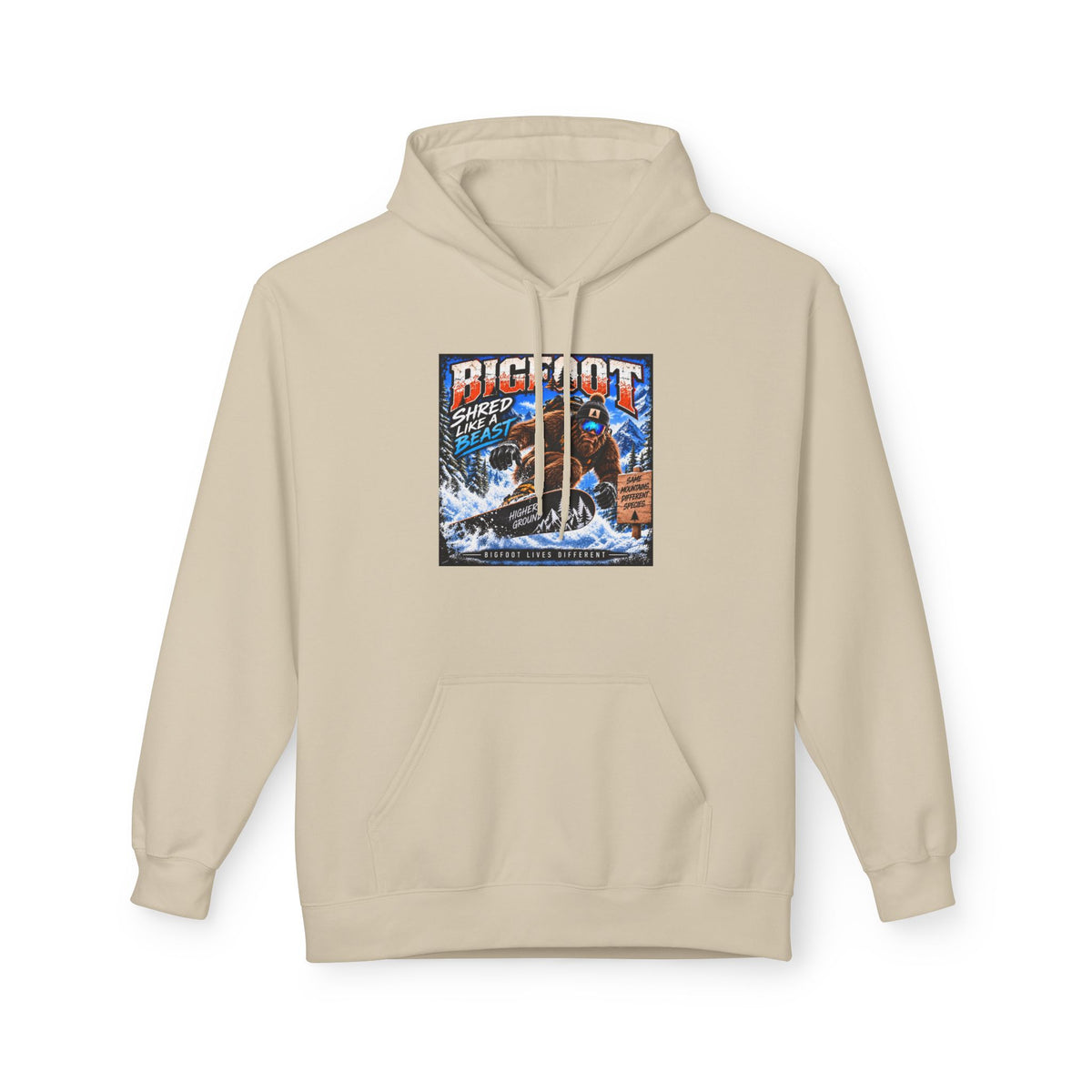 Bigfoot Sasquatch Graphic Hoodie | Mountain Forest Cryptid Design