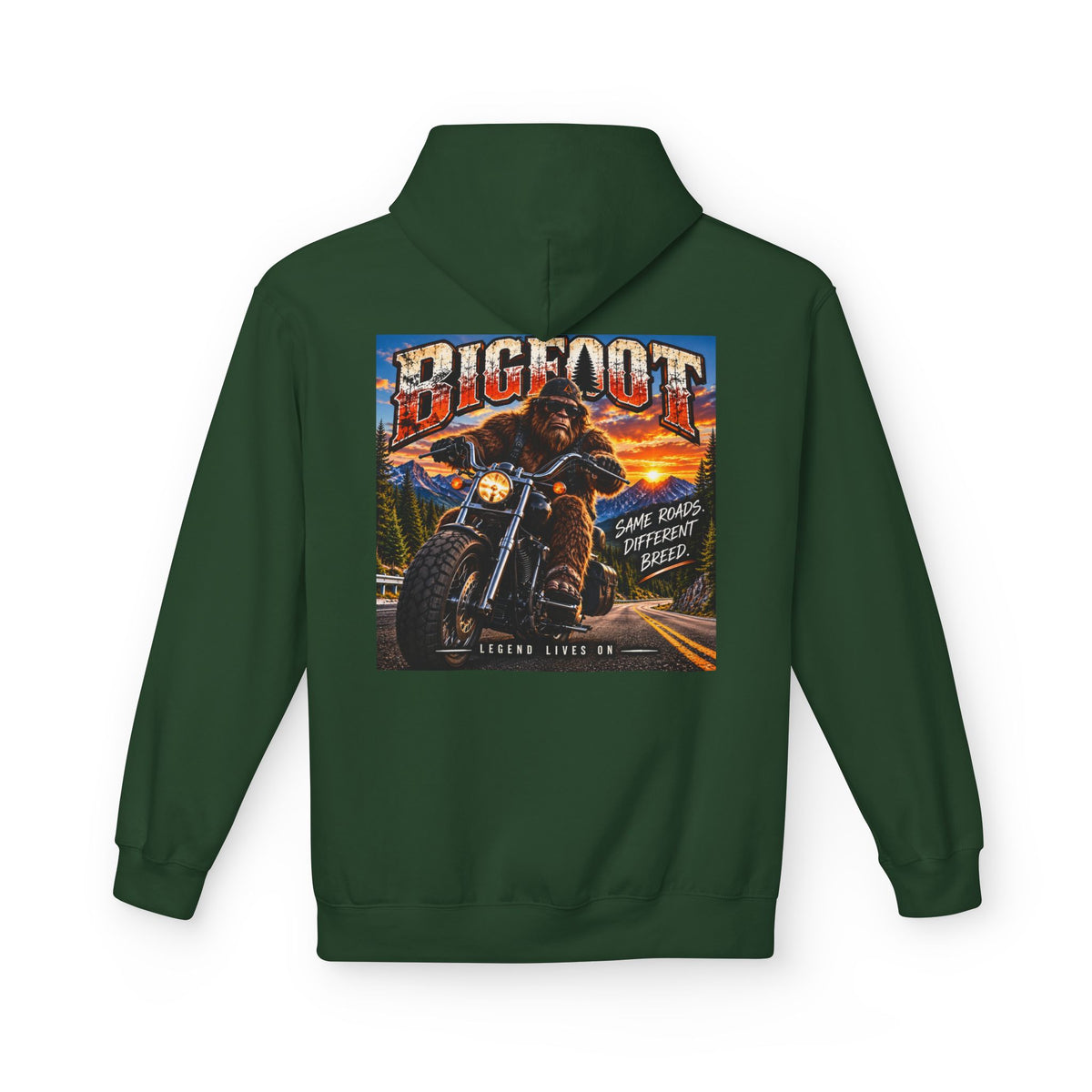 Back Print - Bigfoot Monster Truck Vintage Poster Hoodie | Off-Road Racing Graphic