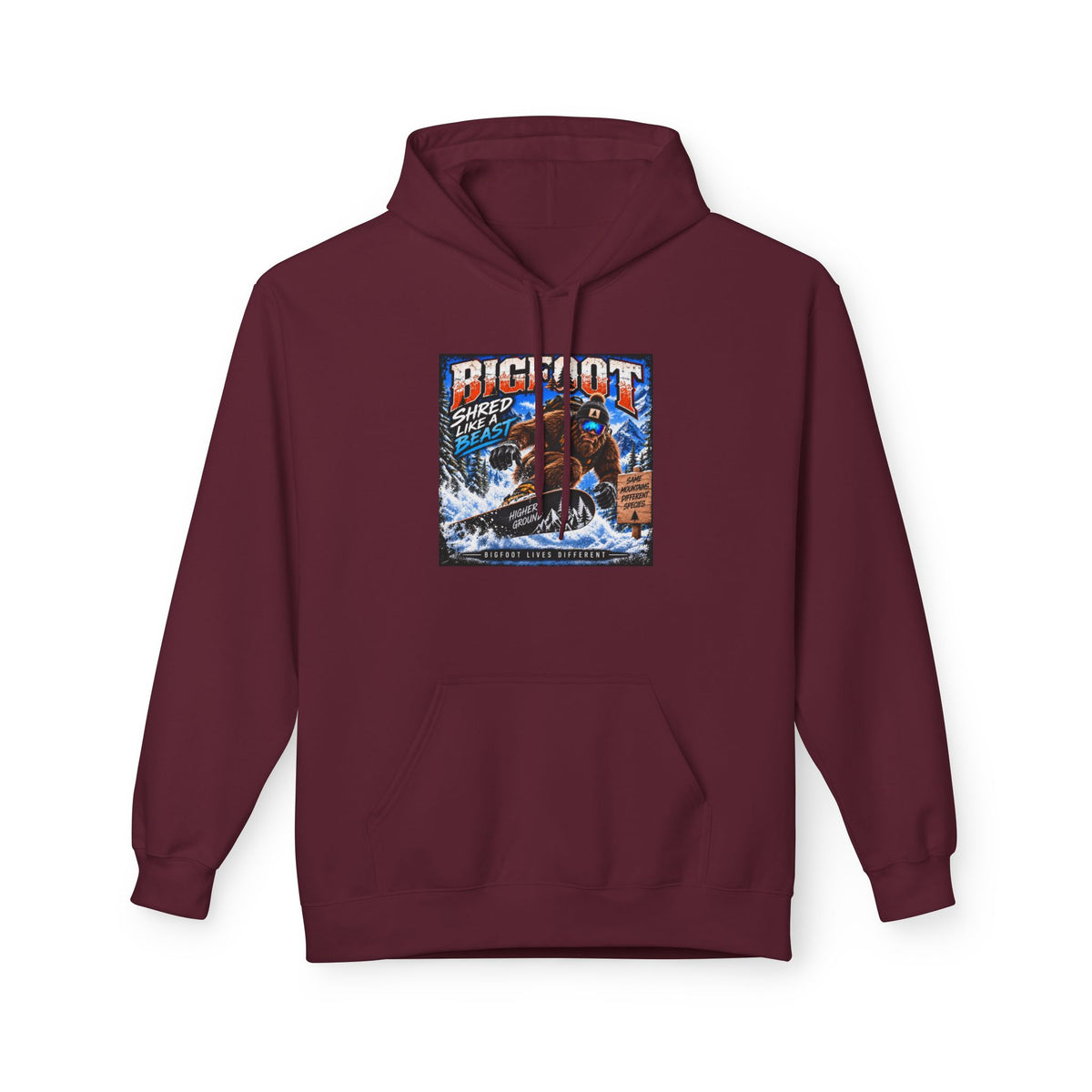 Bigfoot Sasquatch Graphic Hoodie | Mountain Forest Cryptid Design