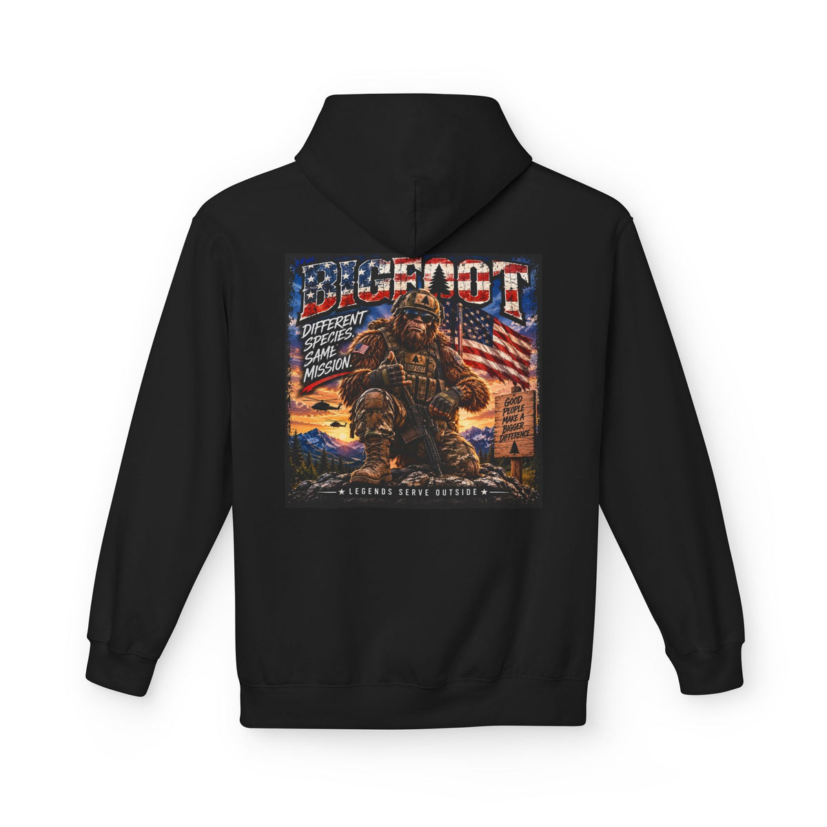 Copy of American Eagle Flag Vintage Sunset Hoodie | Patriotic USA Graphic