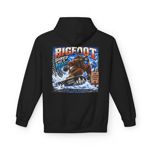 Back Print -  Bigfoot Sasquatch Graphic Hoodie | Mountain Forest Cryptid Design