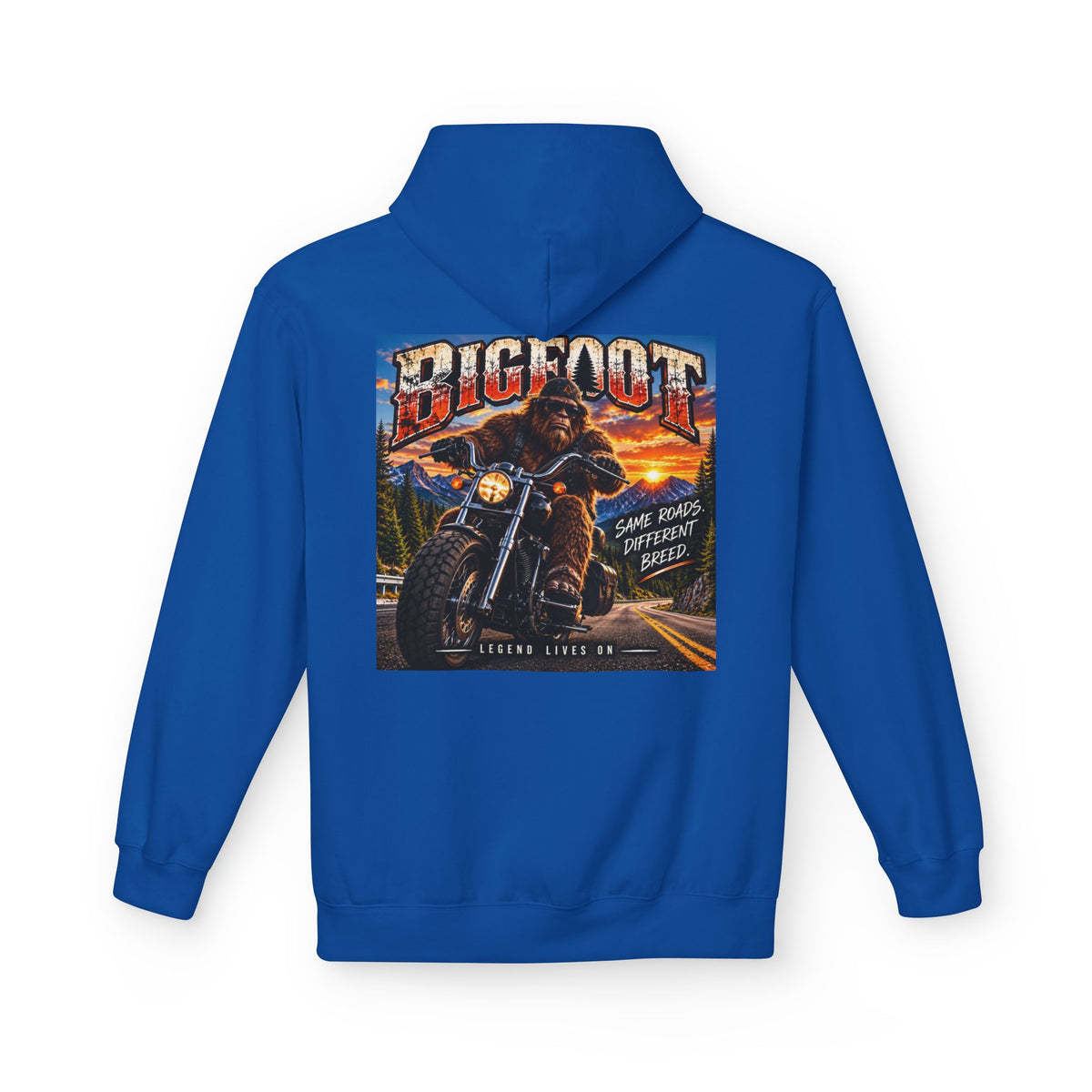 Back Print - Bigfoot Monster Truck Vintage Poster Hoodie | Off-Road Racing Graphic