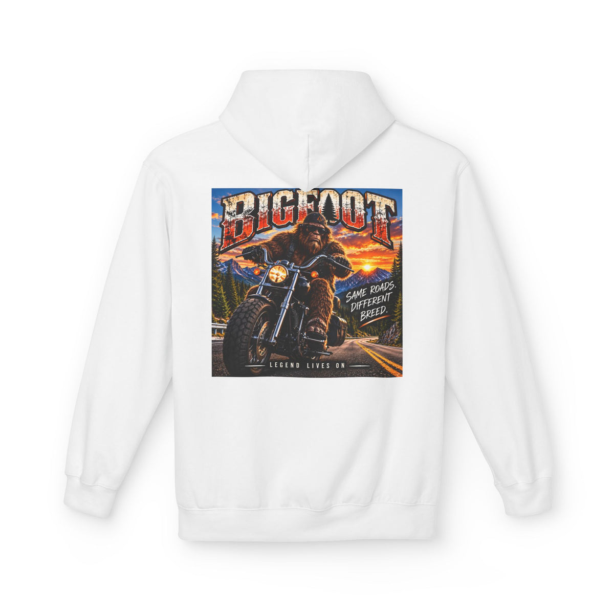 Back Print - Bigfoot Monster Truck Vintage Poster Hoodie | Off-Road Racing Graphic