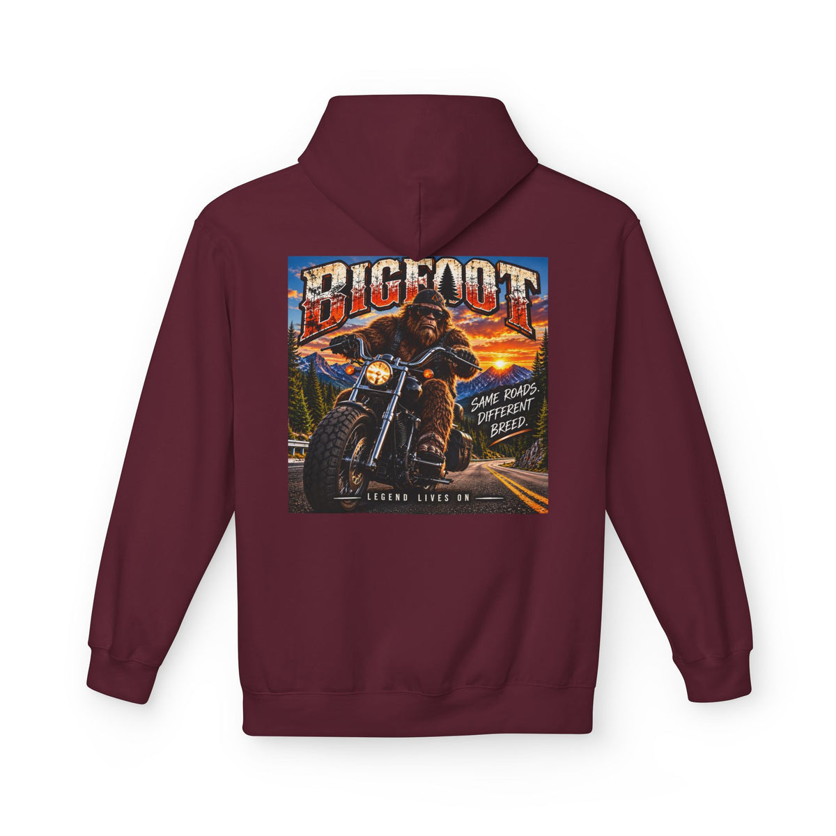 Back Print - Bigfoot Monster Truck Vintage Poster Hoodie | Off-Road Racing Graphic
