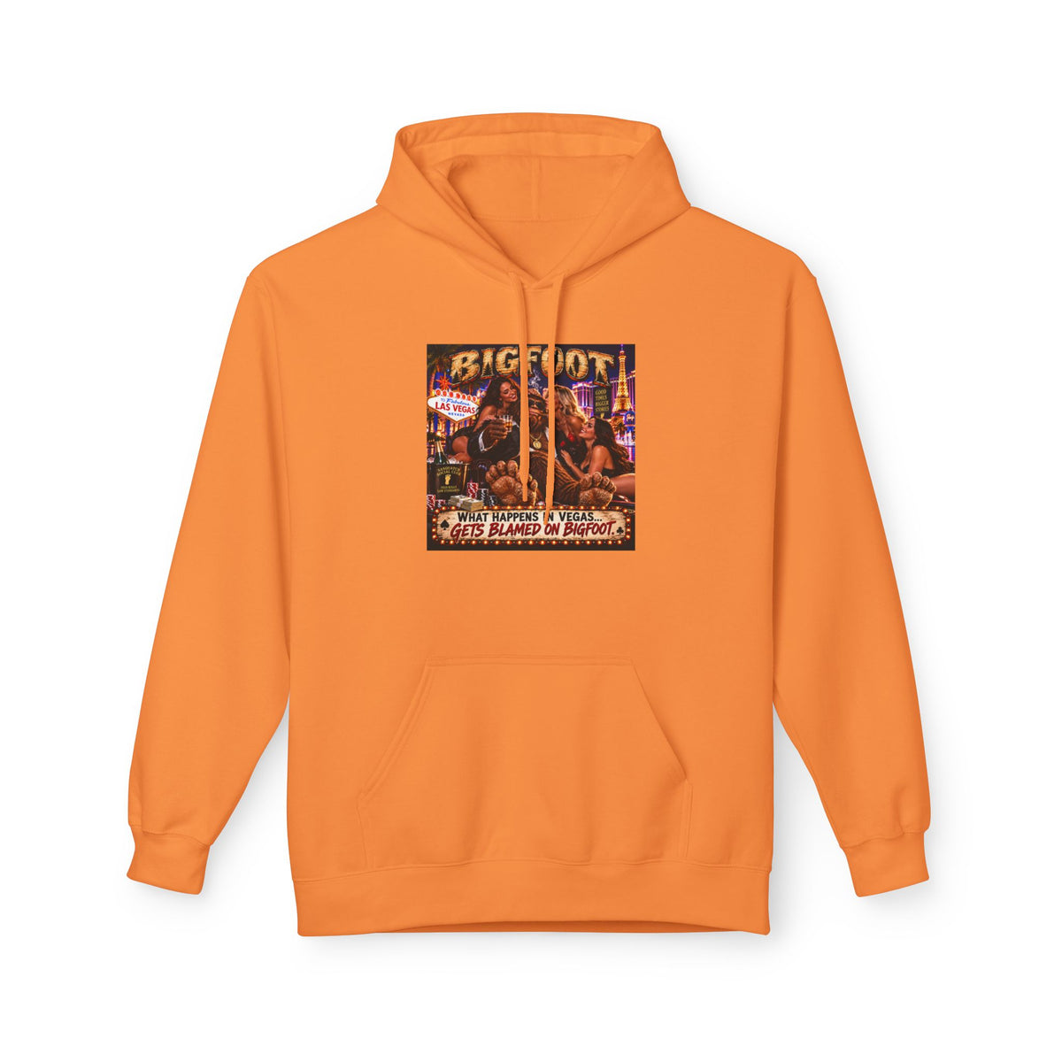 Bigfoot Sasquatch Night Out Hoodie | Vintage Cryptid Campfire Design
