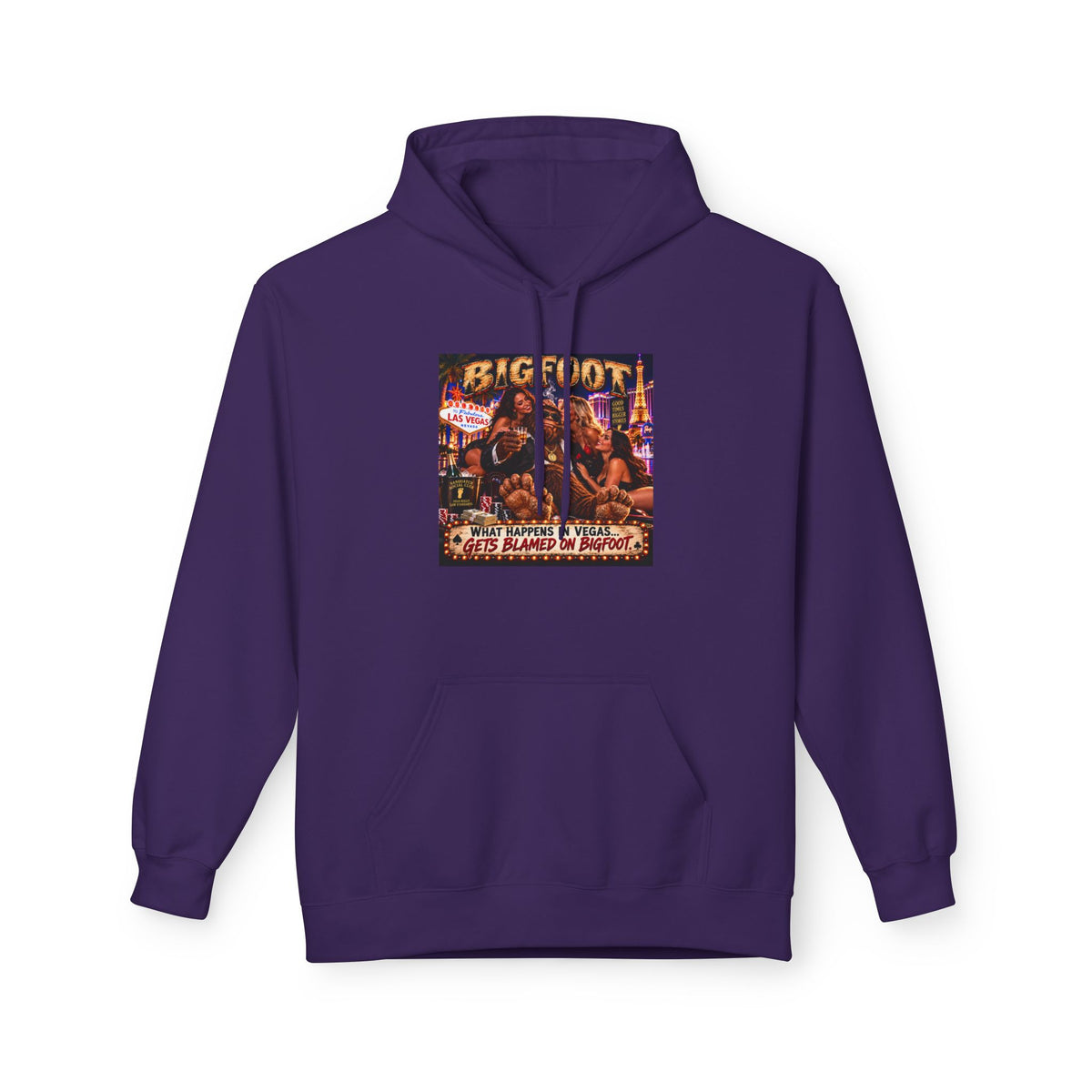 Bigfoot Sasquatch Night Out Hoodie | Vintage Cryptid Campfire Design