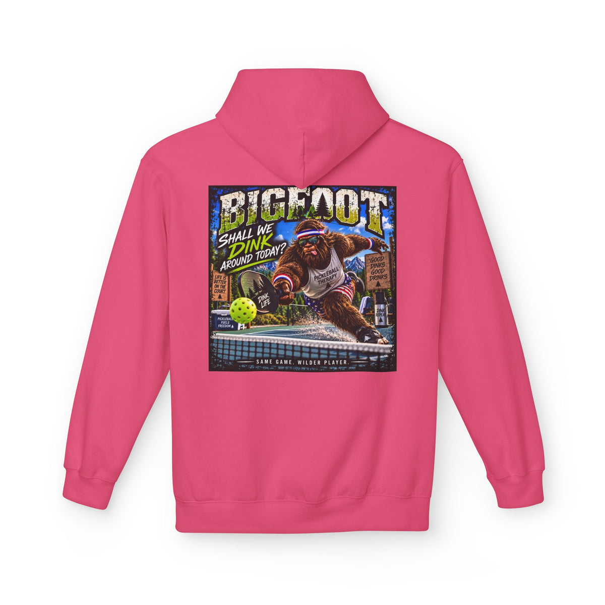 Back Print -  Bigfoot Comic Cover Hoodie | Sasquatch Retro Illustration