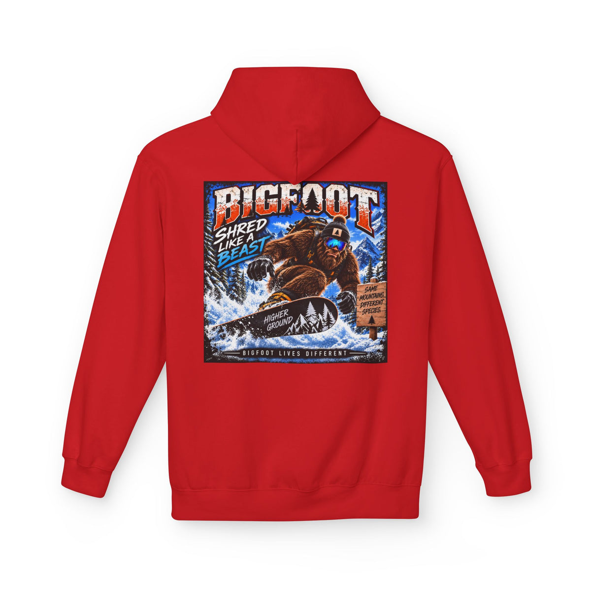 Back Print -  Bigfoot Sasquatch Graphic Hoodie | Mountain Forest Cryptid Design