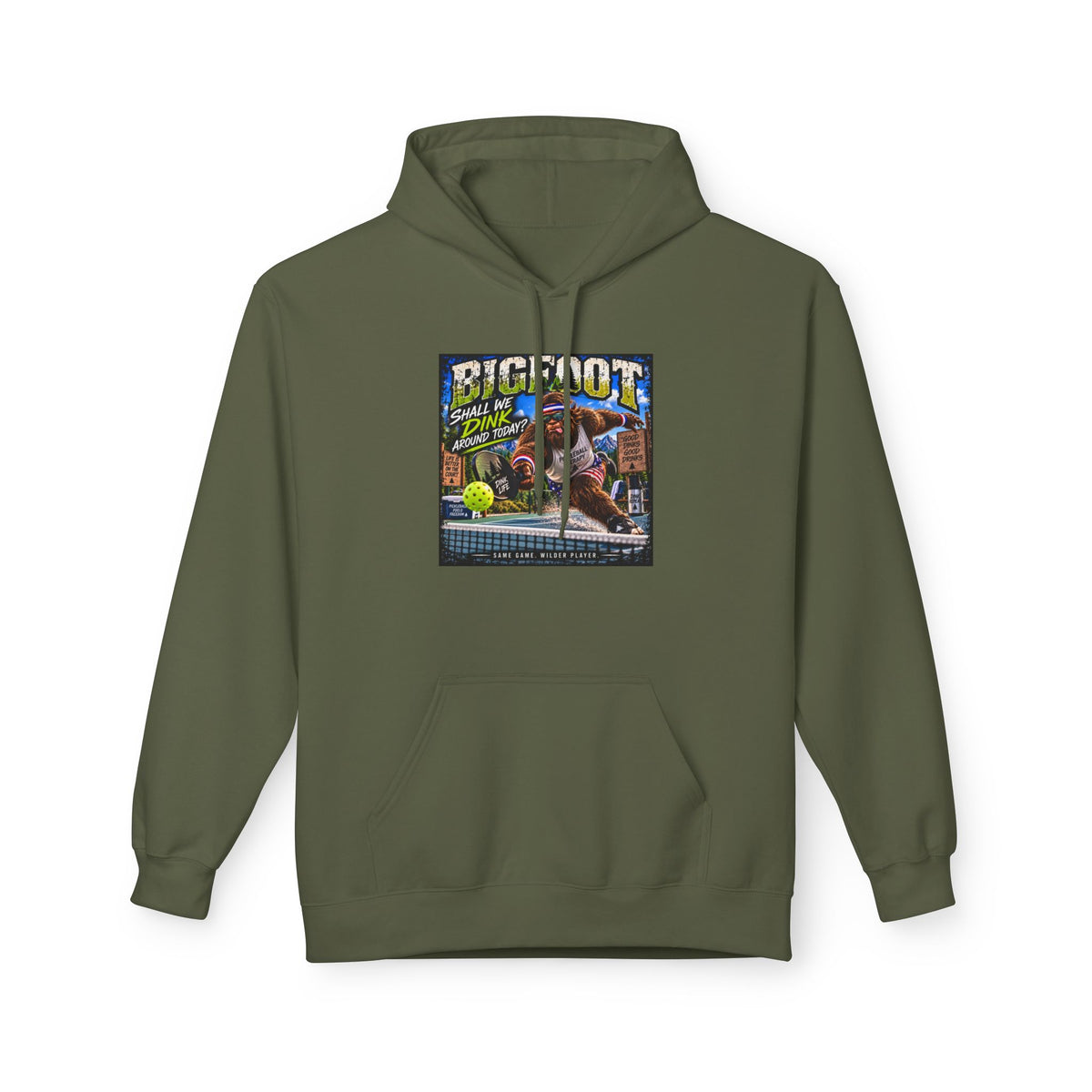 Bigfoot Comic Cover Hoodie | Sasquatch Retro Illustration