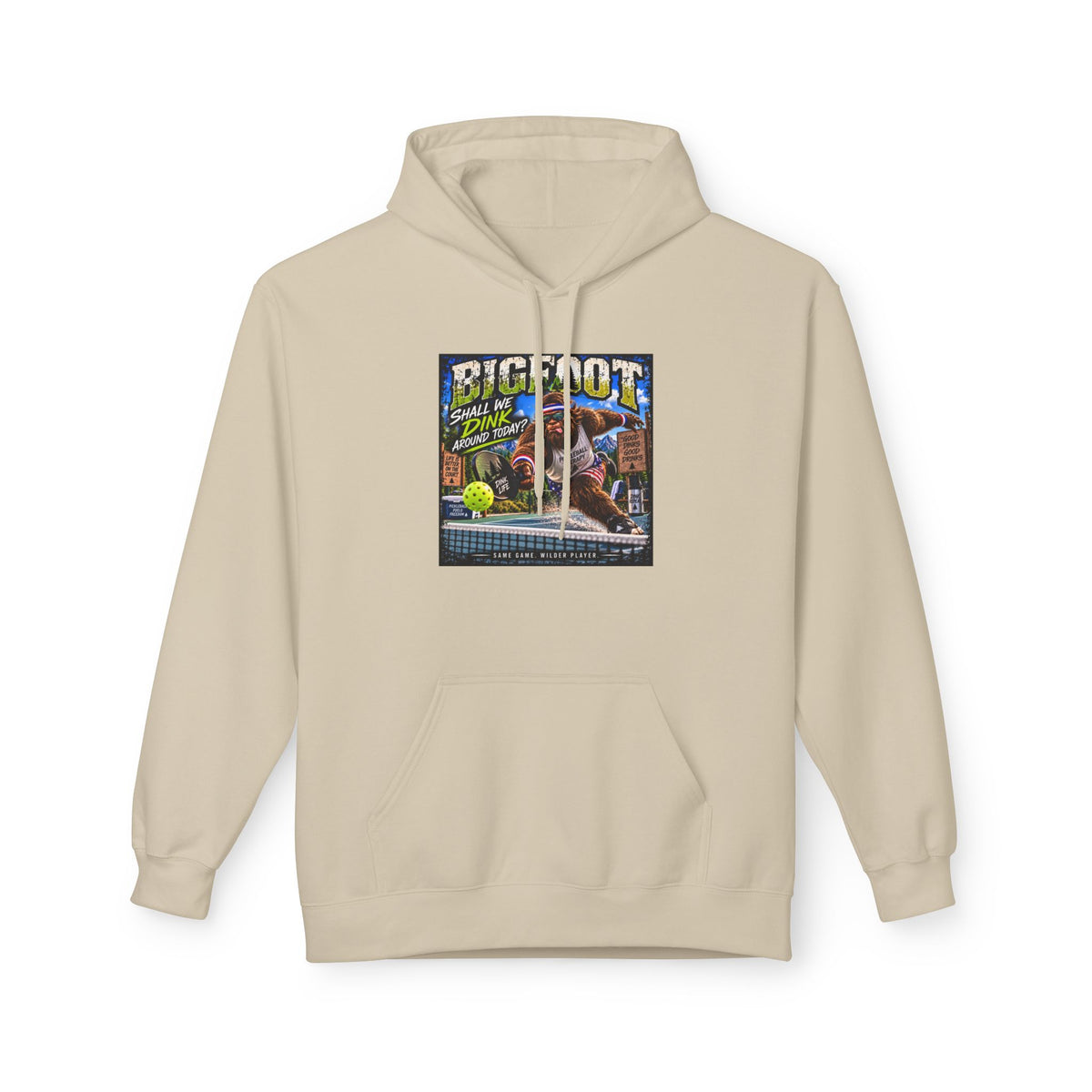 Bigfoot Comic Cover Hoodie | Sasquatch Retro Illustration