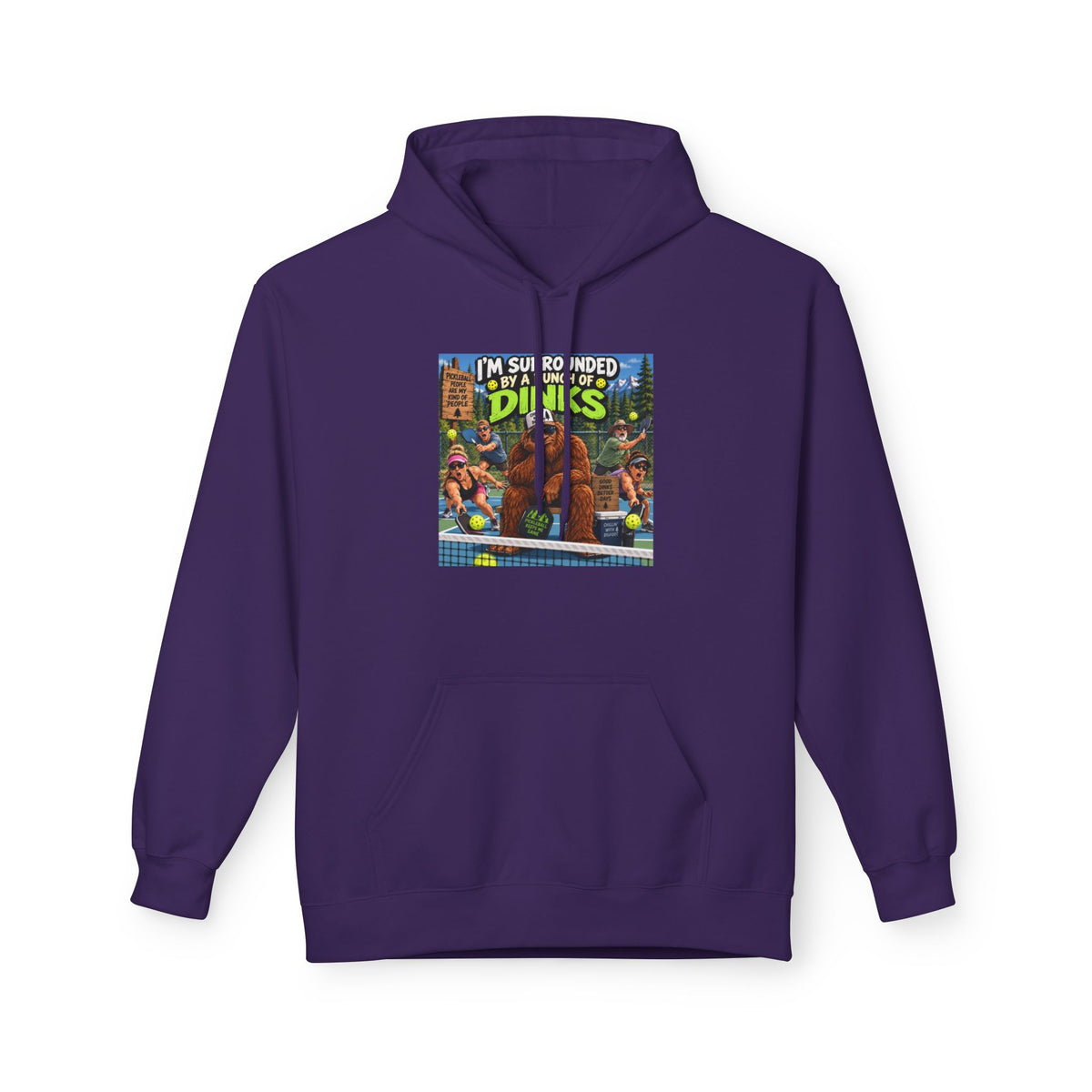I'm Surrounded by Dinos Hoodie | Retro Cartoon Dinosaur Illustration