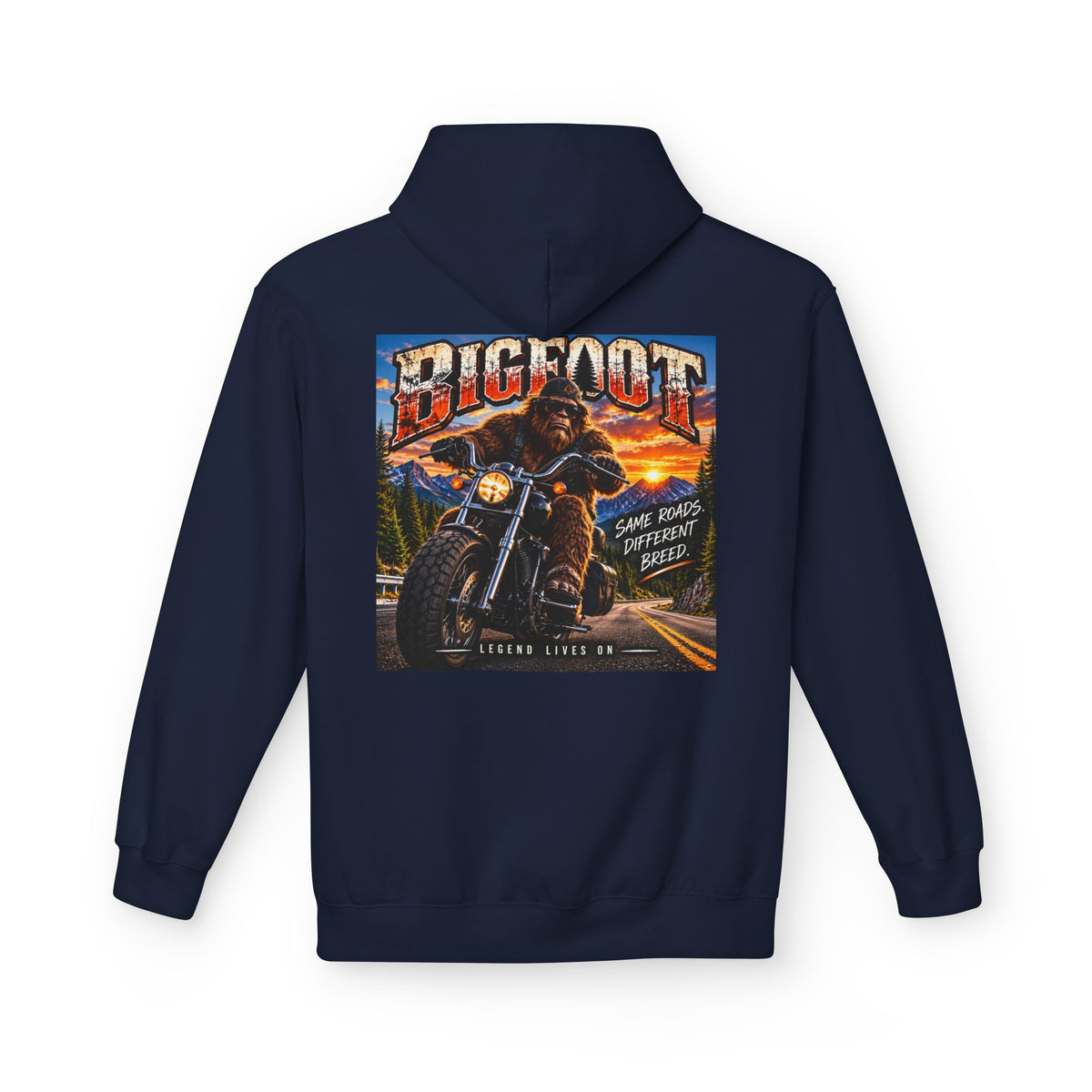 Back Print - Bigfoot Monster Truck Vintage Poster Hoodie | Off-Road Racing Graphic