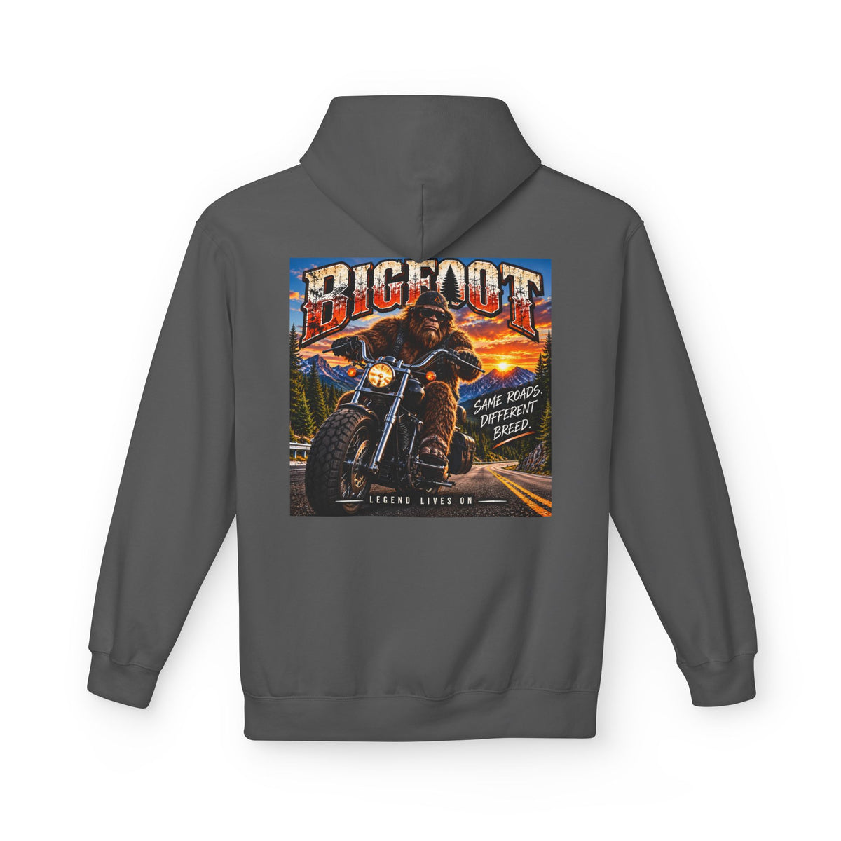 Back Print - Bigfoot Monster Truck Vintage Poster Hoodie | Off-Road Racing Graphic