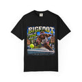 Bigfoot Pickleball Poster Art T-Shirt | Shall We Dink Retro Graphic